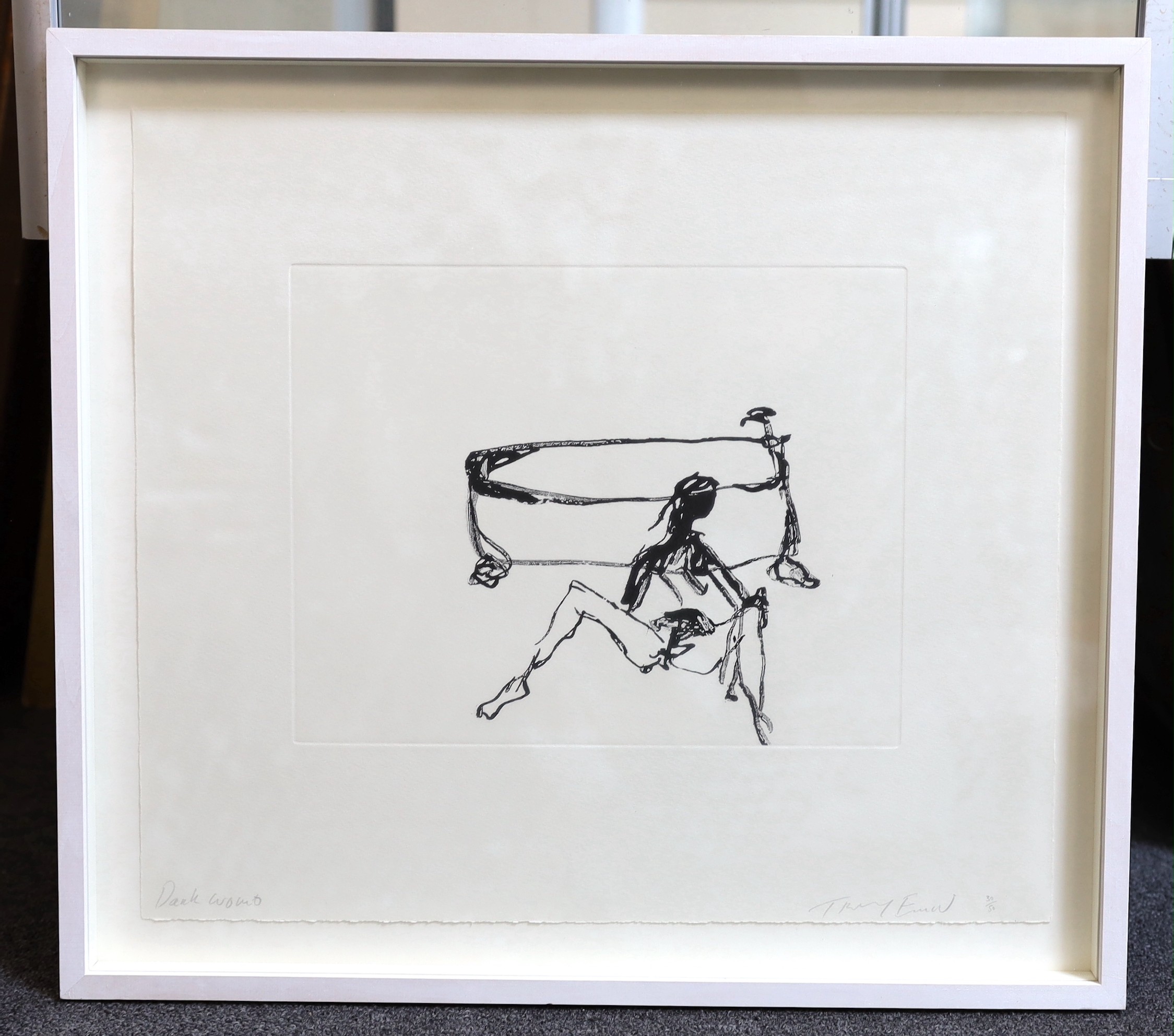 Tracey Emin RA (b.1963), 'Dark Womb, 2010', soft ground etching, 23 x 30cm, the sheet 40 x 45cm